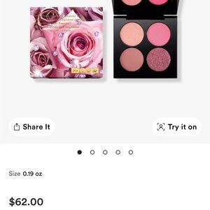 Pink Rose Eyeshadow Palette - 4‑Color Pink Eye Shadow Quad